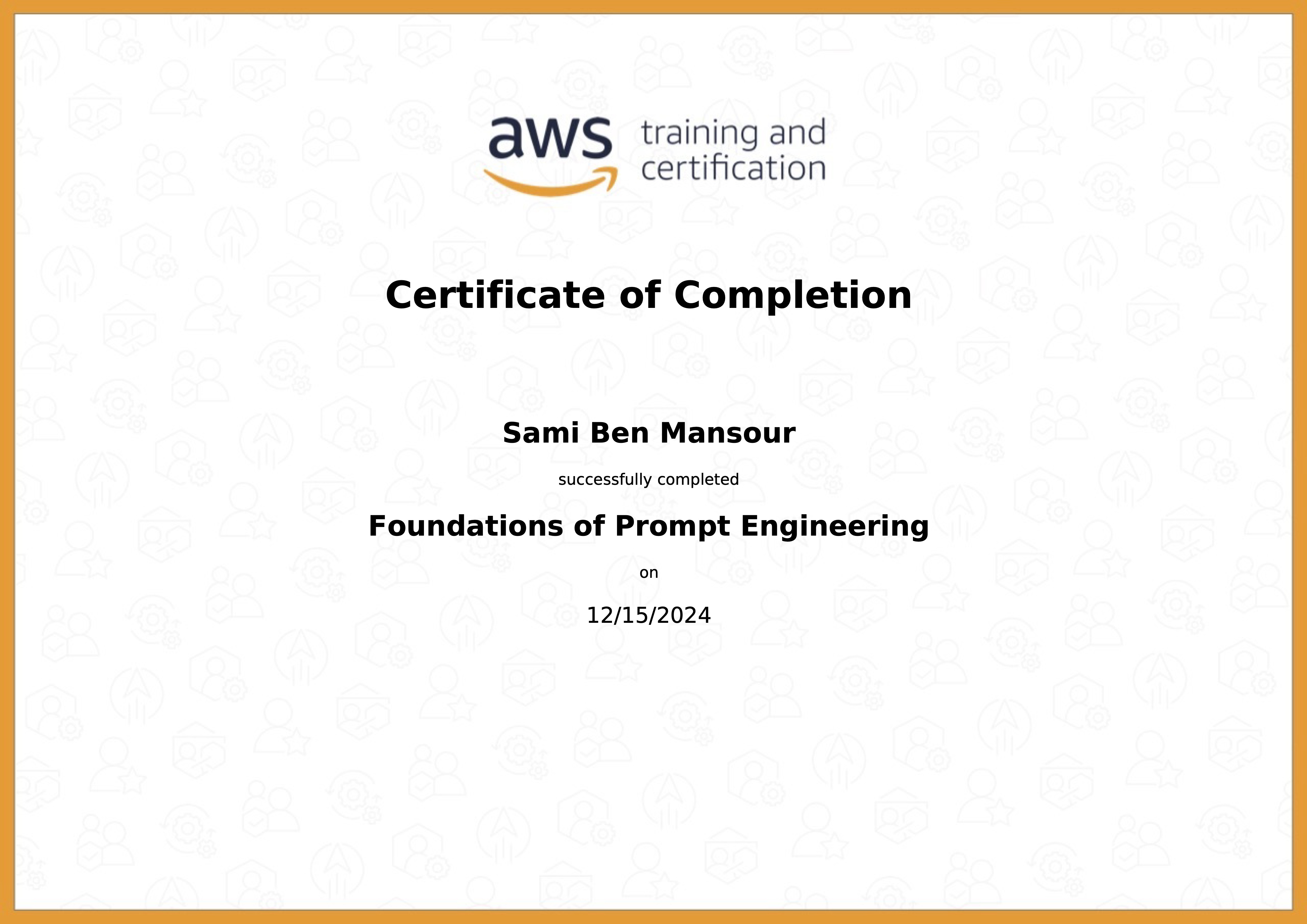 Certificat AWS Cloud Practitioner Essentials — Amazon